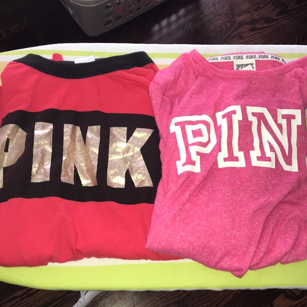 long sleeve Pink shirts !! Good deal